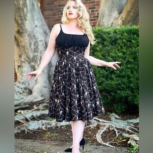 Pinup Couture Skull Lace Holly Dress